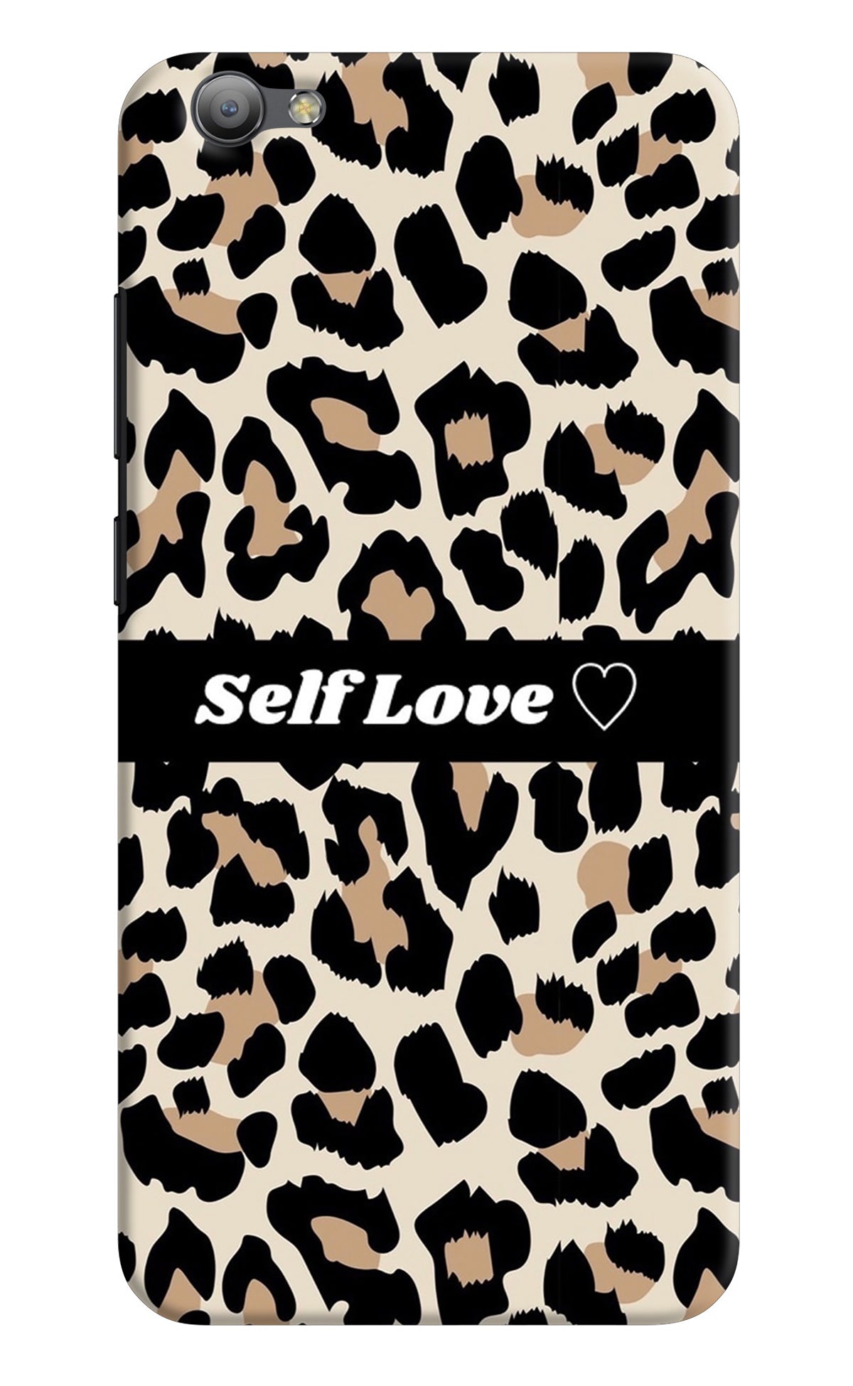 Leopard Print Self Love Vivo V5/V5s Back Cover