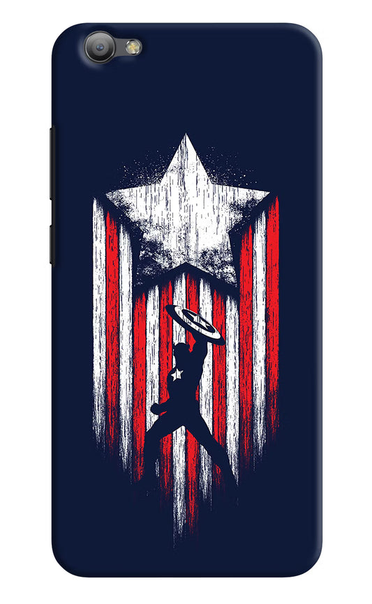 Captain America Marvel Art Vivo V5/V5s Hard Case Back Cover by Casekaro