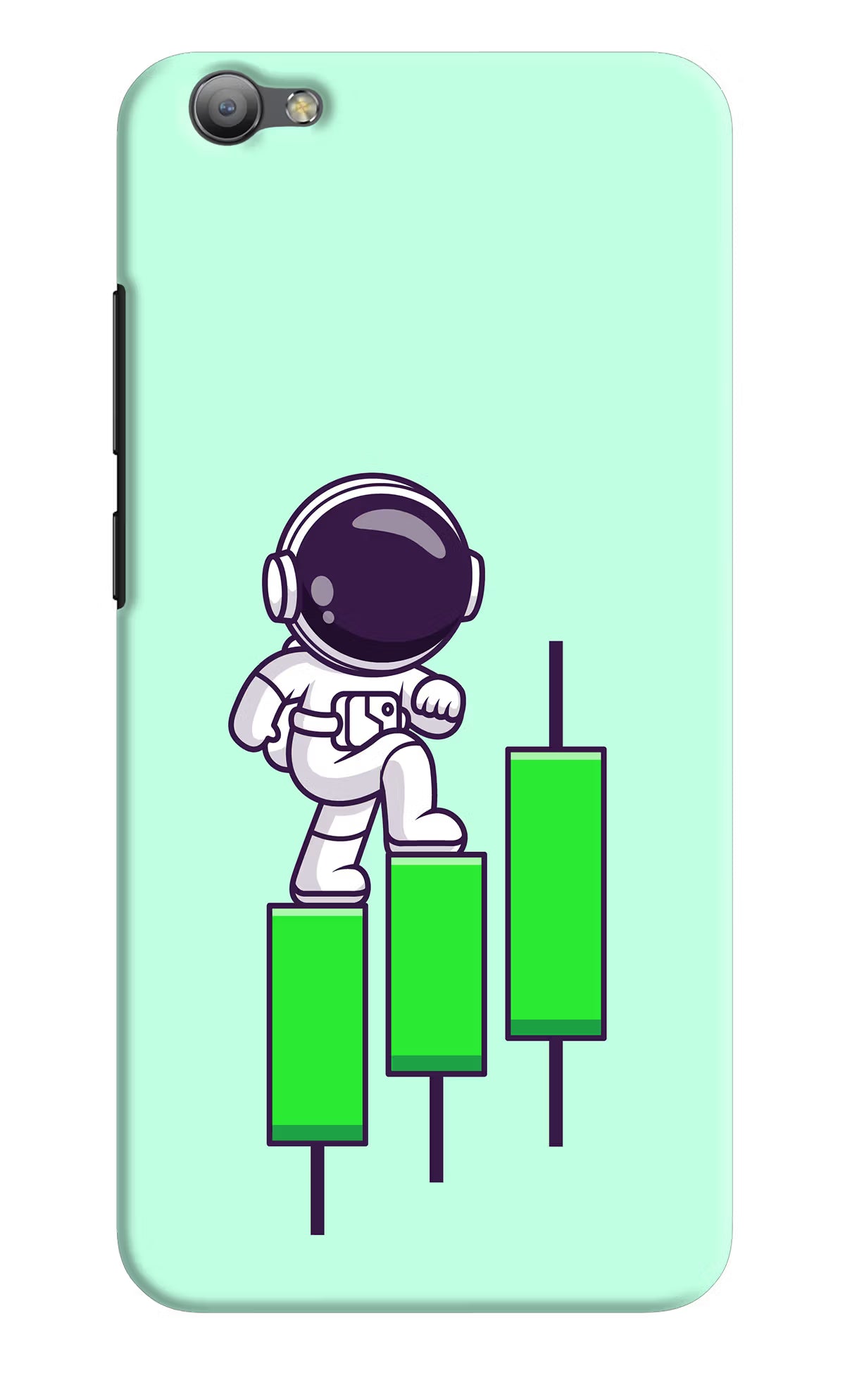 Astronaut Trader Vivo V5/V5s Hard Case Back Cover by Casekaro