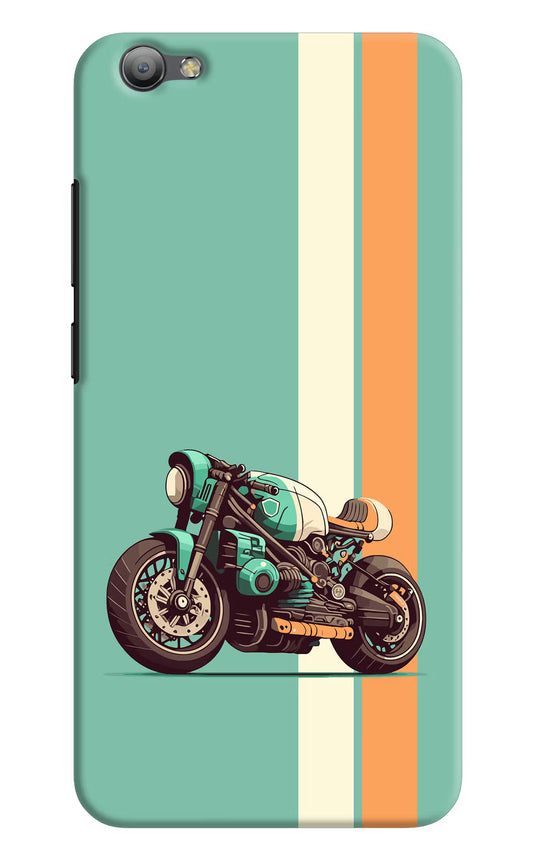 Striped Moto Drift Vivo V5/V5s Hard Case Back Cover by Casekaro