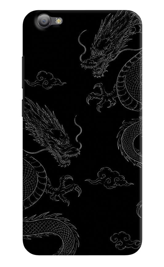 Twin Dragons Vivo V5/V5s Hard Case Back Cover by Casekaro