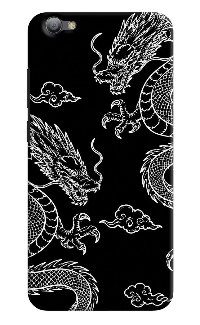 Twin Dragons Vivo V5/V5s Hard Case Back Cover by Casekaro