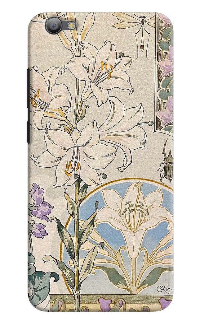 White Lily Vivo V5/V5s Hard Case Back Cover by Casekaro