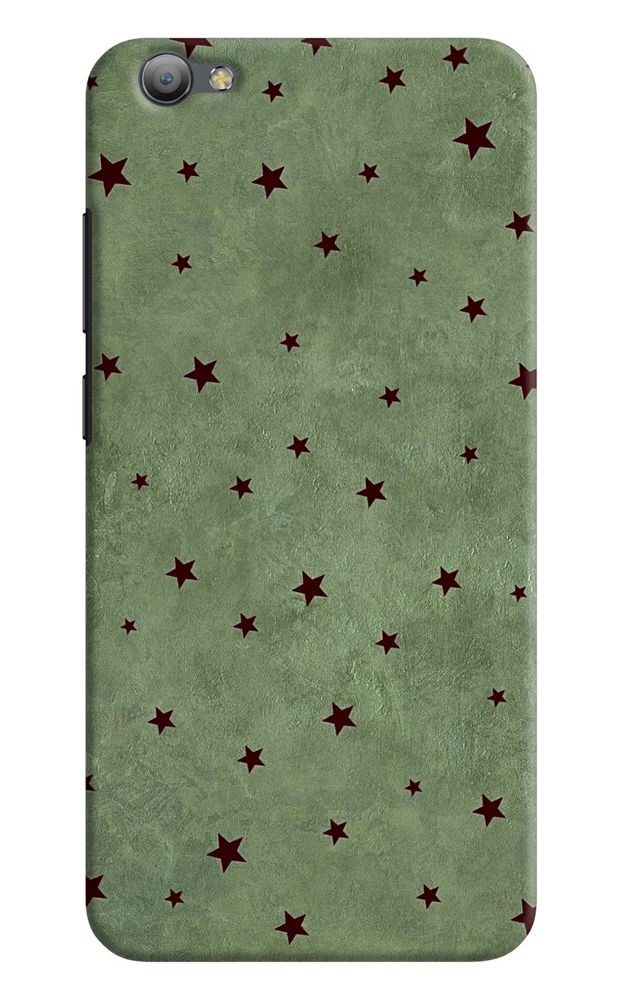 Green Stars Vivo V5/V5s Back Cover, Hard case