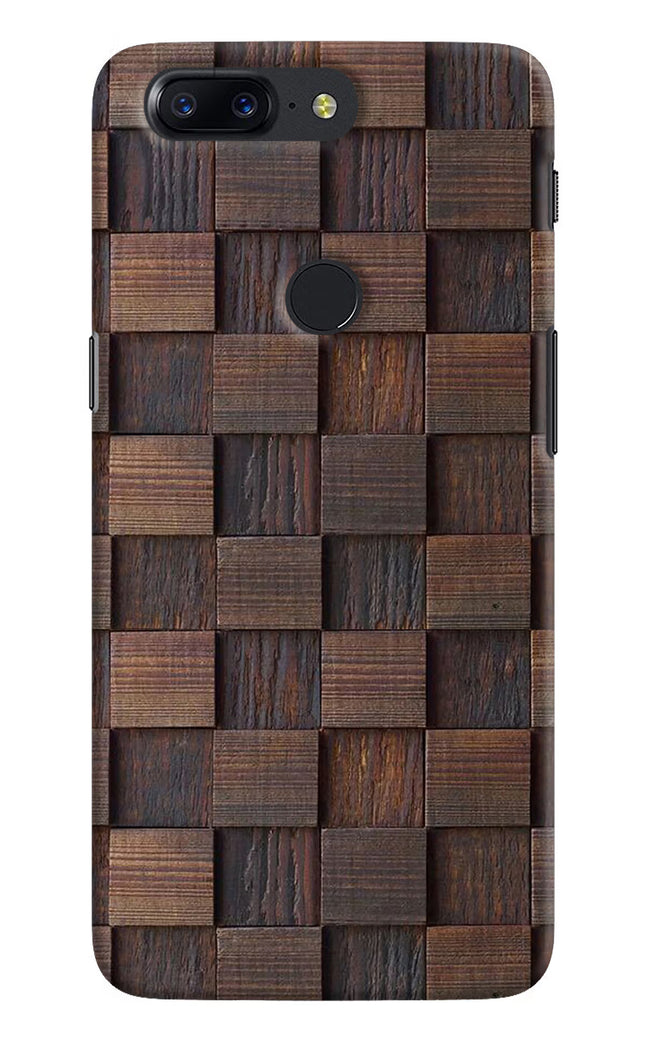 Wooden Cube Design Oneplus 5T Hard Case Back Cover by Casekaro