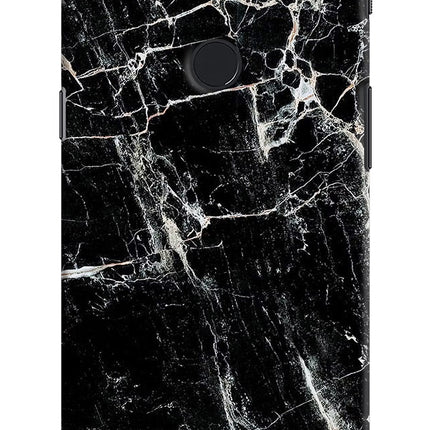 Black Marble Texture Oneplus 5T Hard Case Back Cover by Casekaro