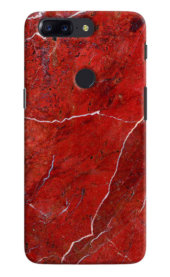 Red Marble Design Oneplus 5T Hard Case Back Cover by Casekaro
