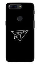 Paper Plane White Oneplus 5T Hard Case Back Cover by Casekaro