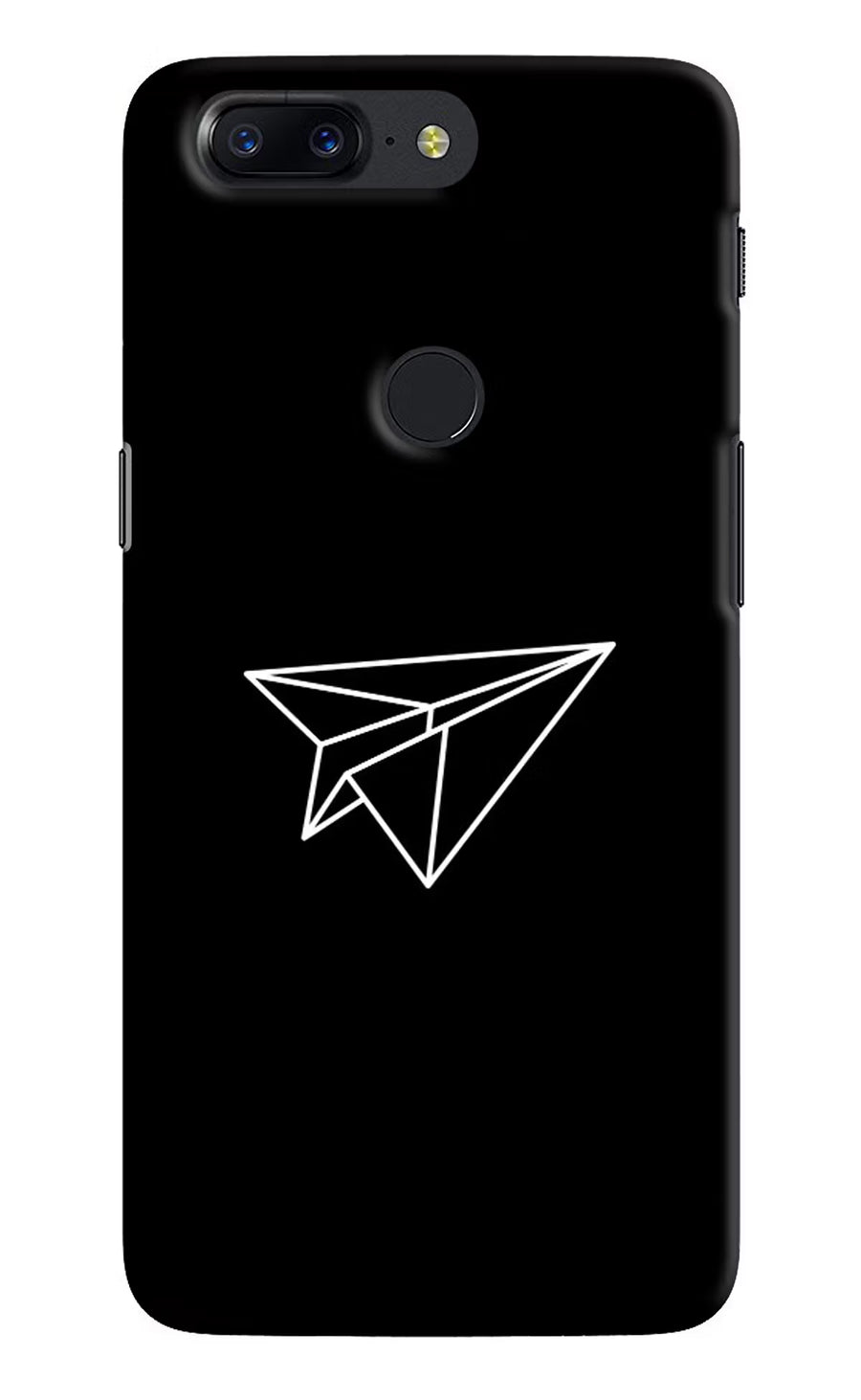 Paper Plane White Oneplus 5T Back Cover, Hard case