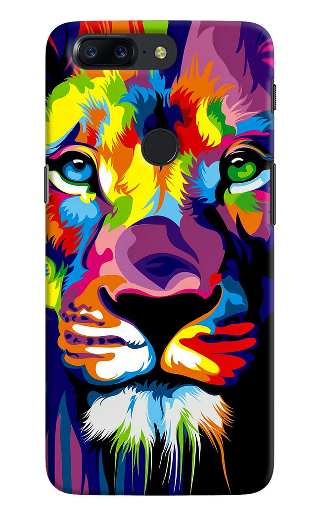 Lion Oneplus 5T Hard Case Back Cover by Casekaro