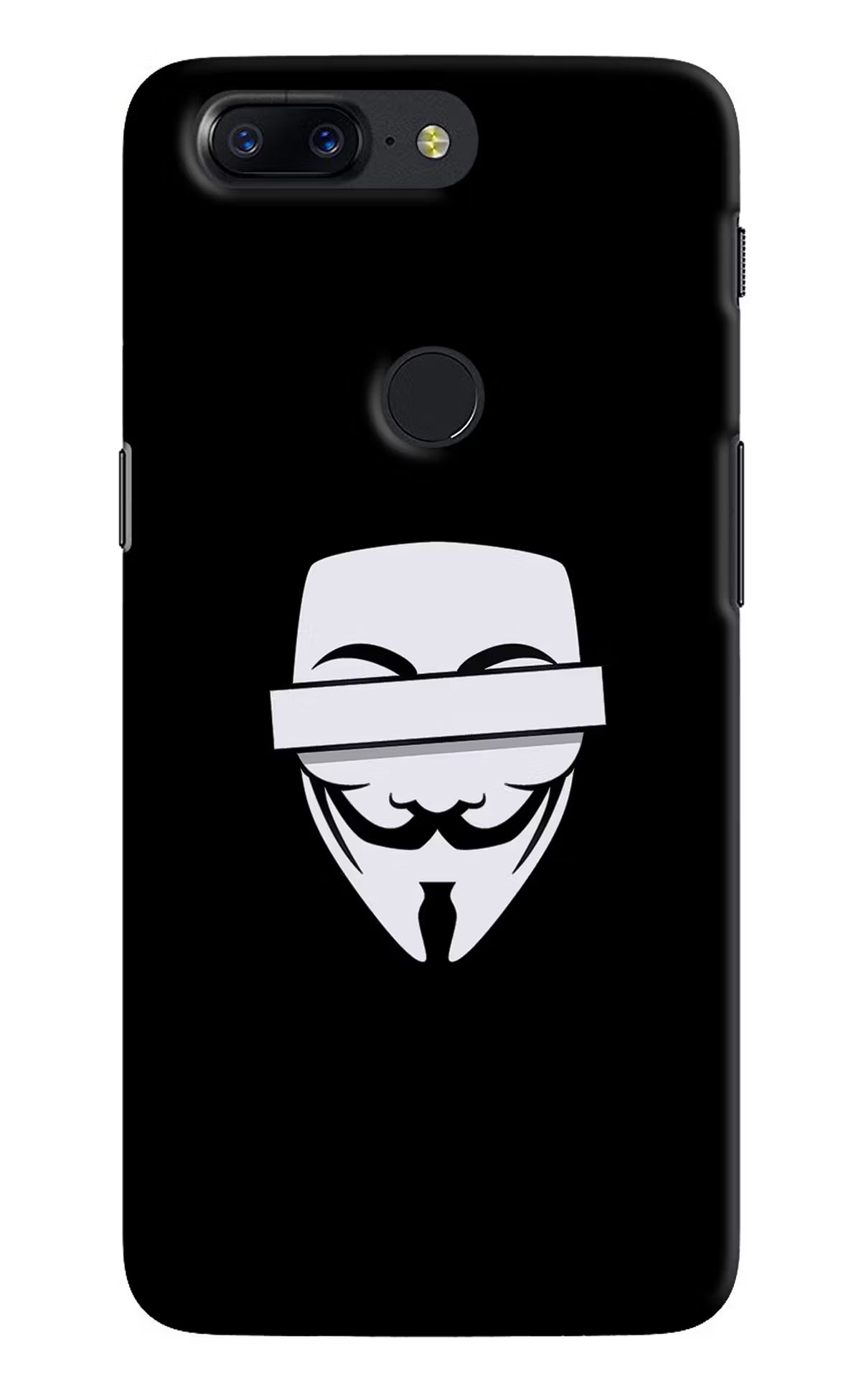 Anonymous Face Oneplus 5T Hard Case Back Cover by Casekaro