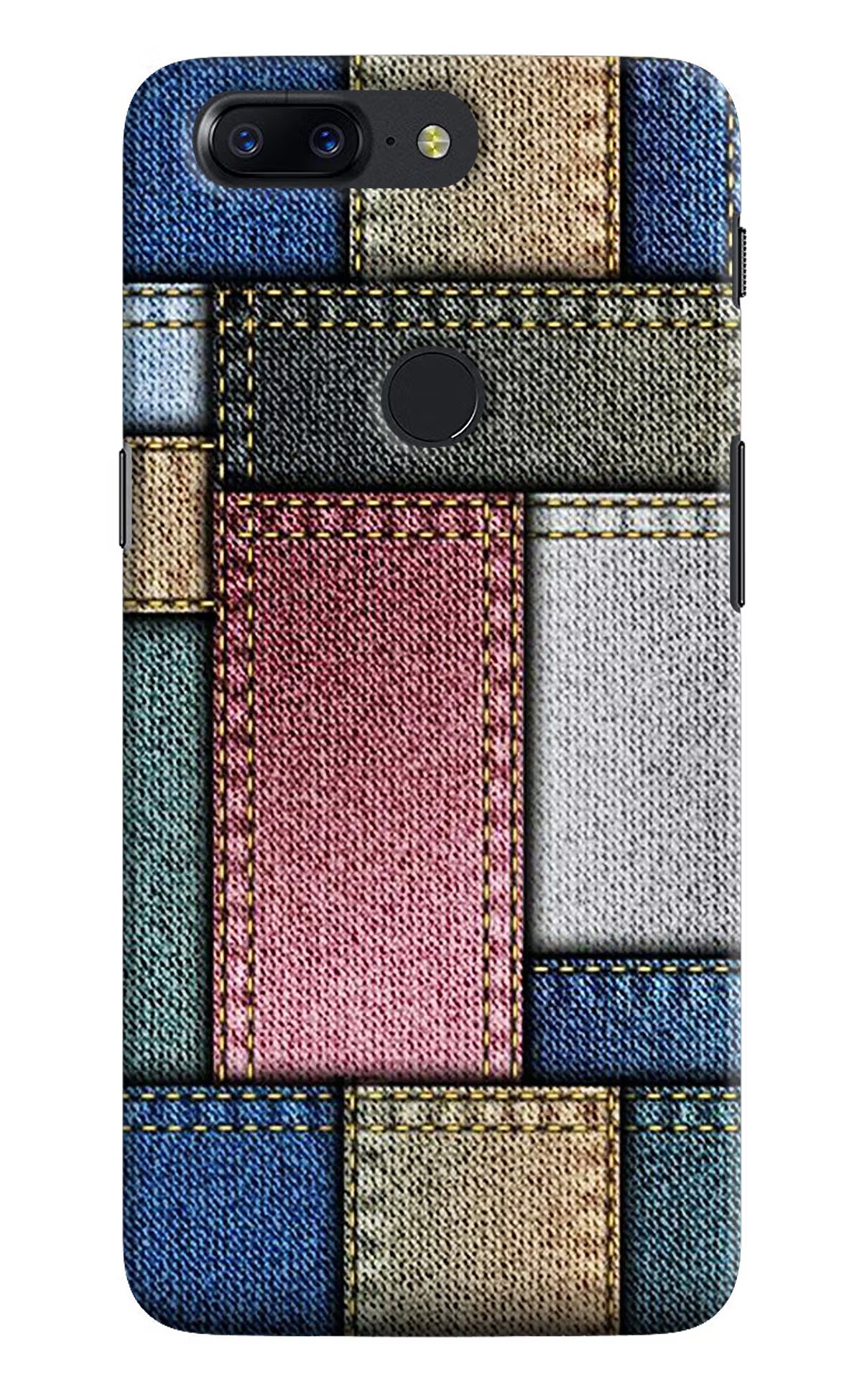 Multicolor Jeans Oneplus 5T Hard Case Back Cover by Casekaro