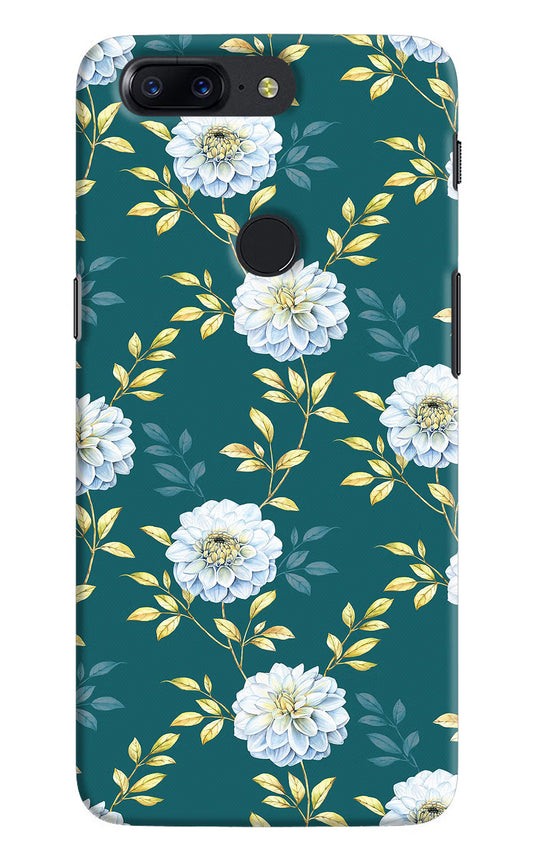 Flowers Oneplus 5T Hard Case Back Cover by Casekaro