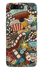 Cinema Abstract Oneplus 5T Hard Case Back Cover by Casekaro