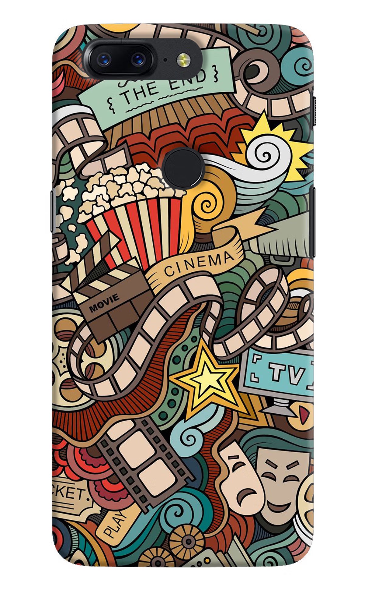 Cinema Abstract Oneplus 5T Hard Case Back Cover by Casekaro