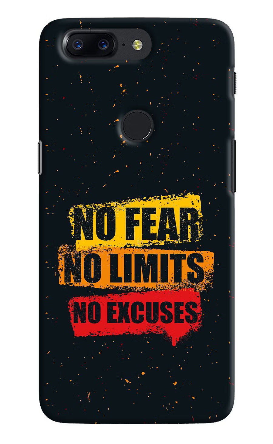 No Fear No Limits No Excuse Oneplus 5T Back Cover, Hard case