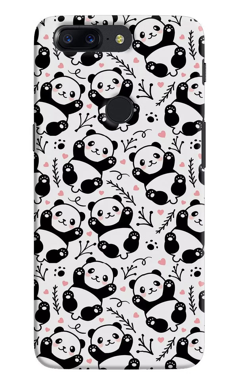 Cute Panda Oneplus 5T Back Cover, Hard case