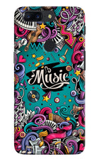Music Graffiti Oneplus 5T Hard Case Back Cover by Casekaro