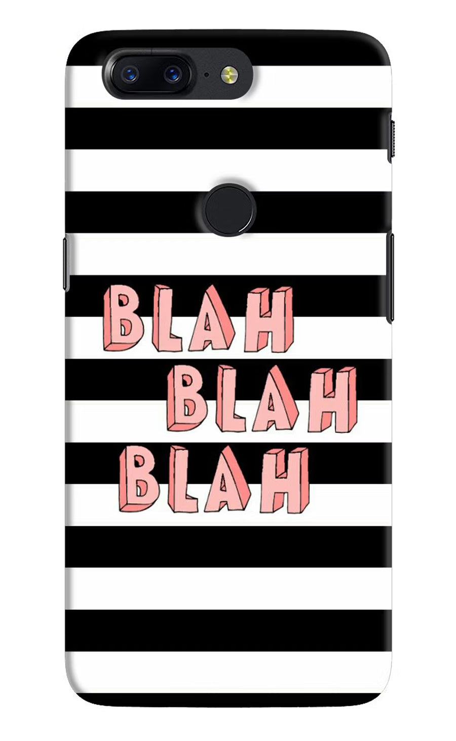 Blah Blah Blah Oneplus 5T Back Cover, Hard case