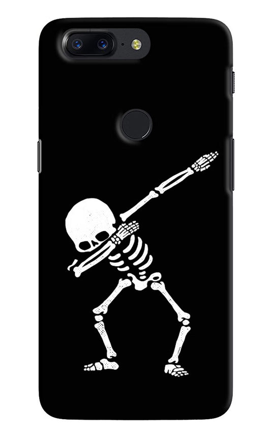Dabbing Skeleton Art Oneplus 5T Hard Case Back Cover by Casekaro