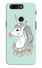 Unicorn Wallpaper Oneplus 5T Hard Case Back Cover by Casekaro