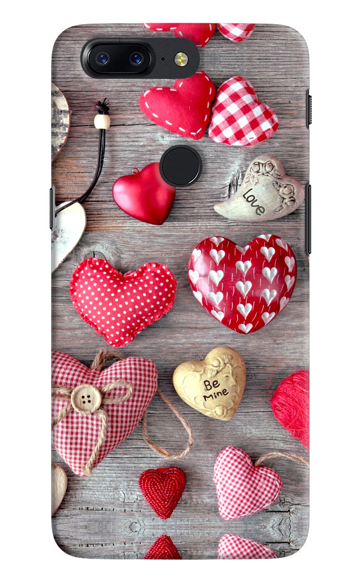 Love Wallpaper Oneplus 5T Hard Case Back Cover by Casekaro