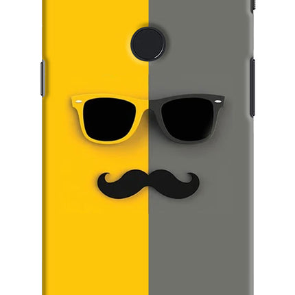 Sunglasses with Mustache Oneplus 5T Hard Case Back Cover by Casekaro