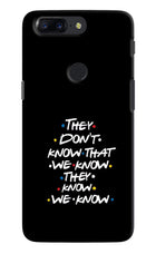 FRIENDS Dialogue Oneplus 5T Hard Case Back Cover by Casekaro
