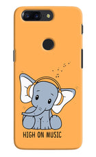 High On Music Oneplus 5T Hard Case Back Cover by Casekaro