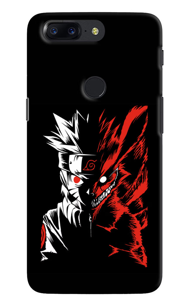 Naruto Two Face Oneplus 5T Hard Case Back Cover by Casekaro