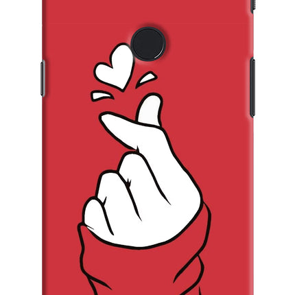 Korean Love Sign Oneplus 5T Hard Case Back Cover by Casekaro