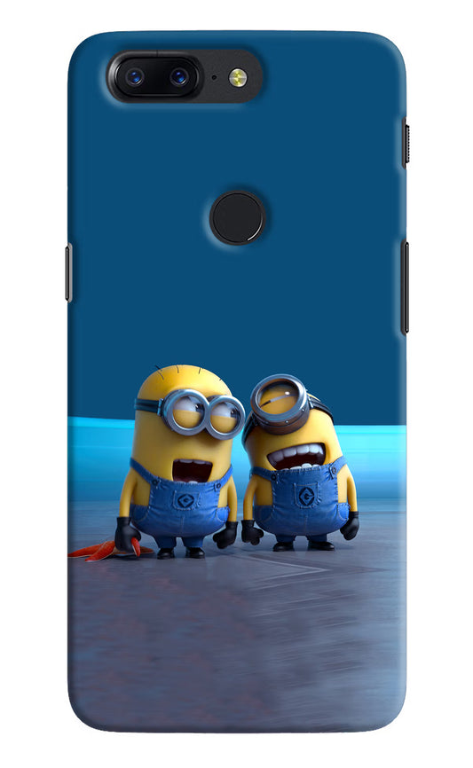Minion Laughing Oneplus 5T Hard Case Back Cover by Casekaro