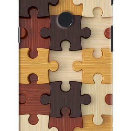 Wooden Puzzle Oneplus 5T Hard Case Back Cover by Casekaro