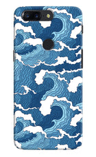 Blue Waves Oneplus 5T Hard Case Back Cover by Casekaro
