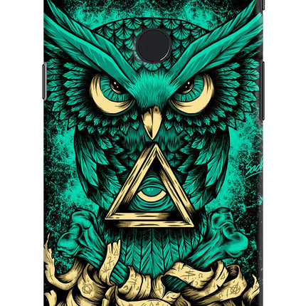Green Owl Oneplus 5T Hard Case Back Cover by Casekaro