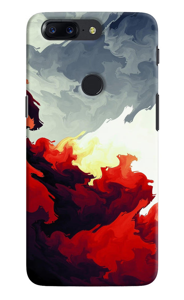 Fire Cloud Oneplus 5T Hard Case Back Cover by Casekaro