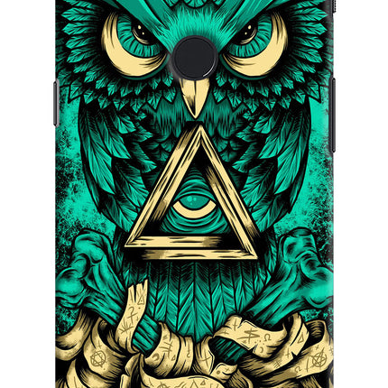 Green Owl Oneplus 5T Hard Case Back Cover by Casekaro