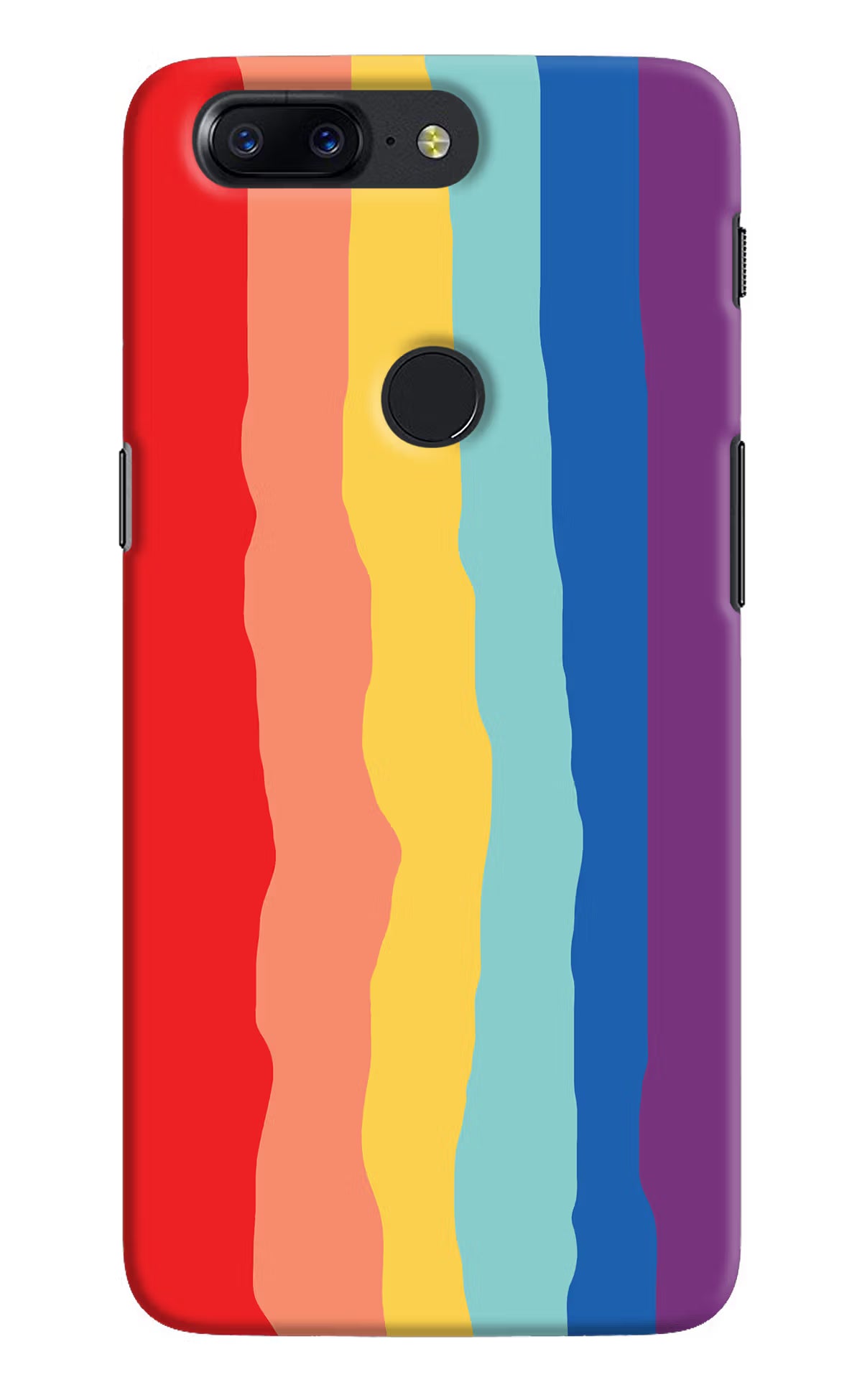 Rainbow Oneplus 5T Hard Case Back Cover by Casekaro