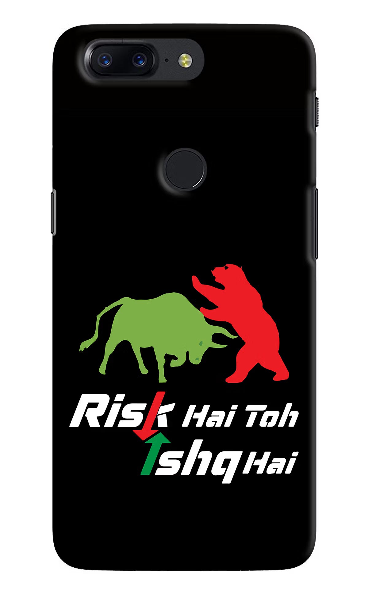 Risk Hai Toh Ishq Hai Oneplus 5T Hard Case Back Cover by Casekaro