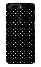 White Dots Oneplus 5T Hard Case Back Cover by Casekaro