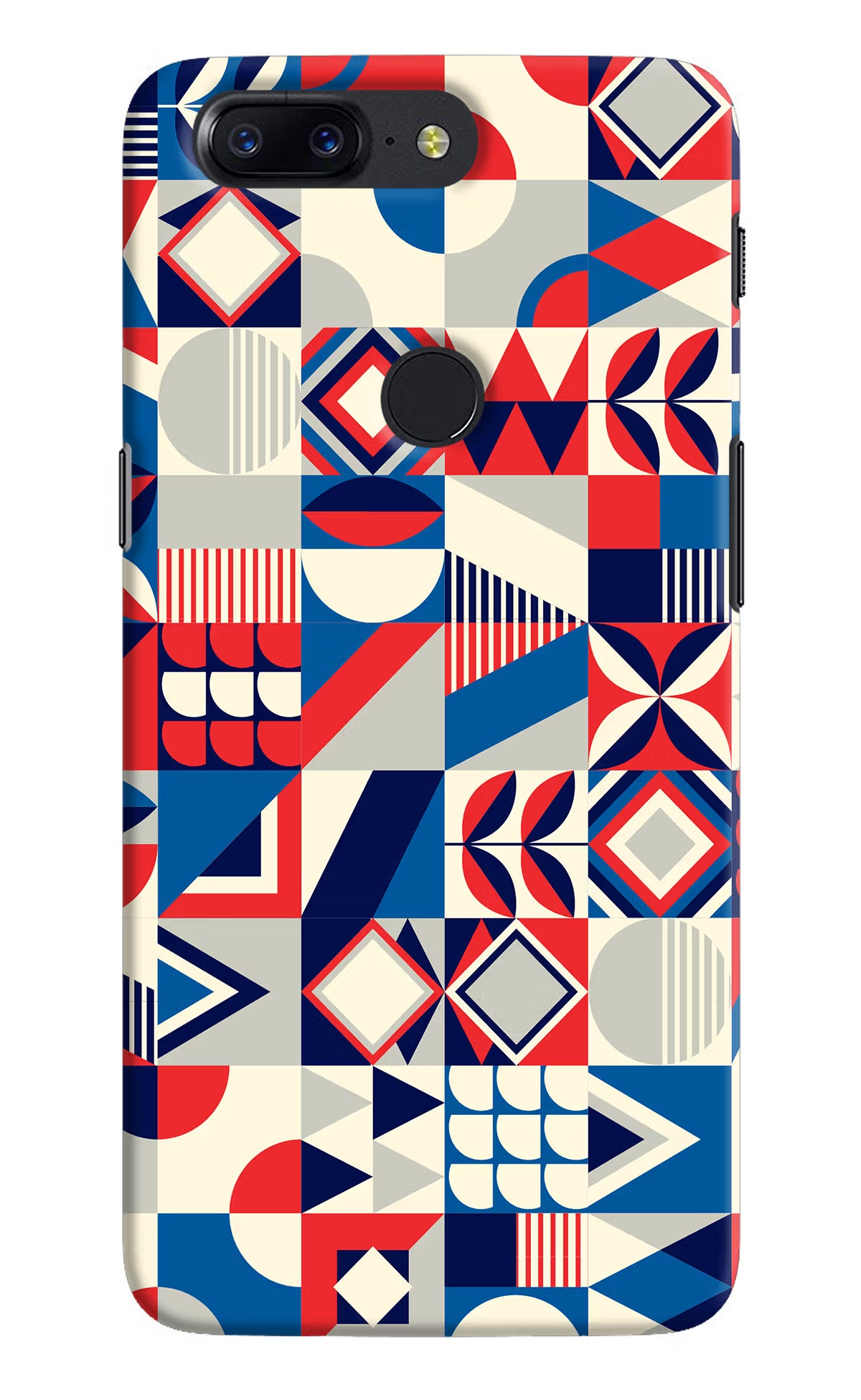 Colorful Pattern Oneplus 5T Hard Case Back Cover by Casekaro