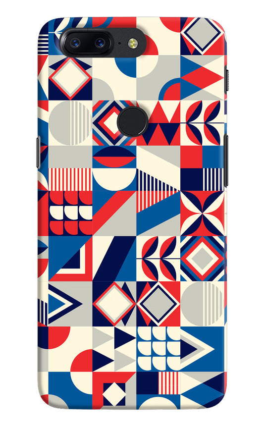 Colorful Pattern Oneplus 5T Hard Case Back Cover by Casekaro