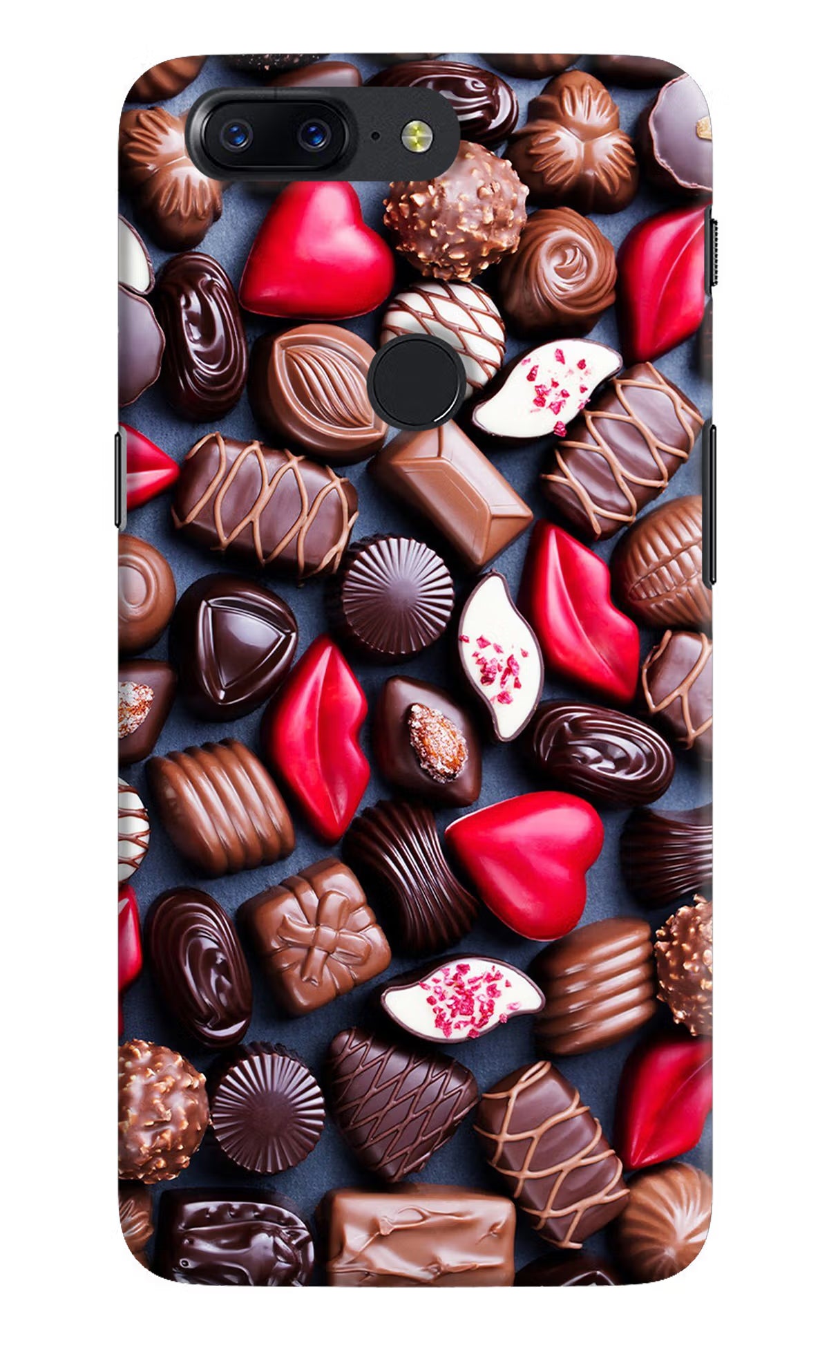 Chocolates Oneplus 5T Hard Case Back Cover by Casekaro