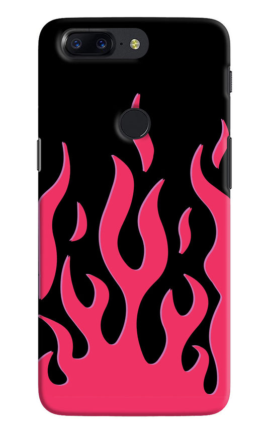 Fire Flames Oneplus 5T Hard Case Back Cover by Casekaro