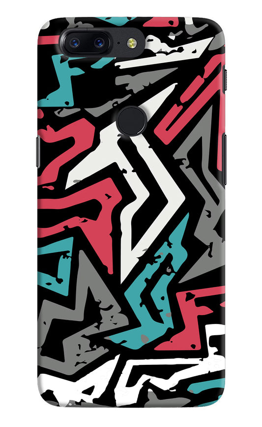 Geometric Graffiti Oneplus 5T Hard Case Back Cover by Casekaro