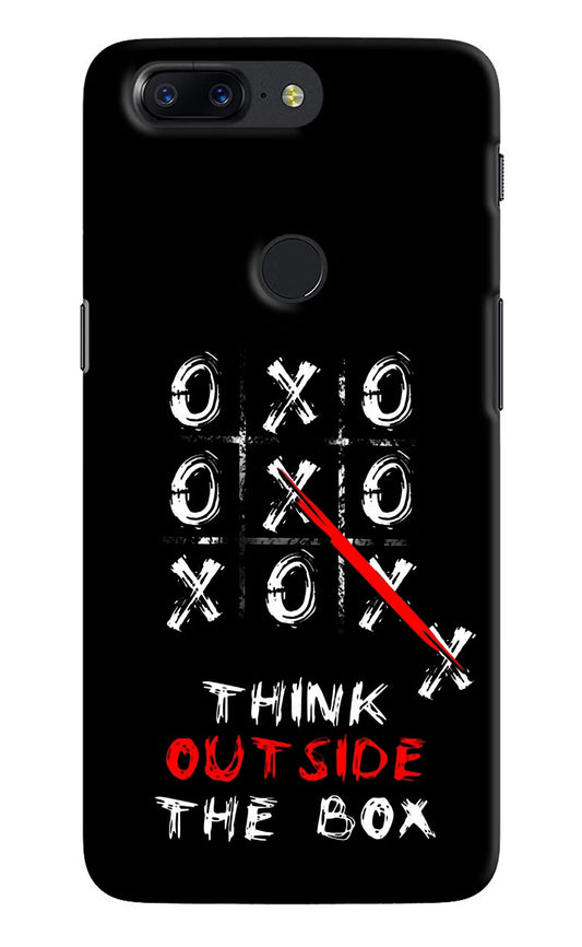 Think out of the BOX Oneplus 5T Hard Case Back Cover by Casekaro