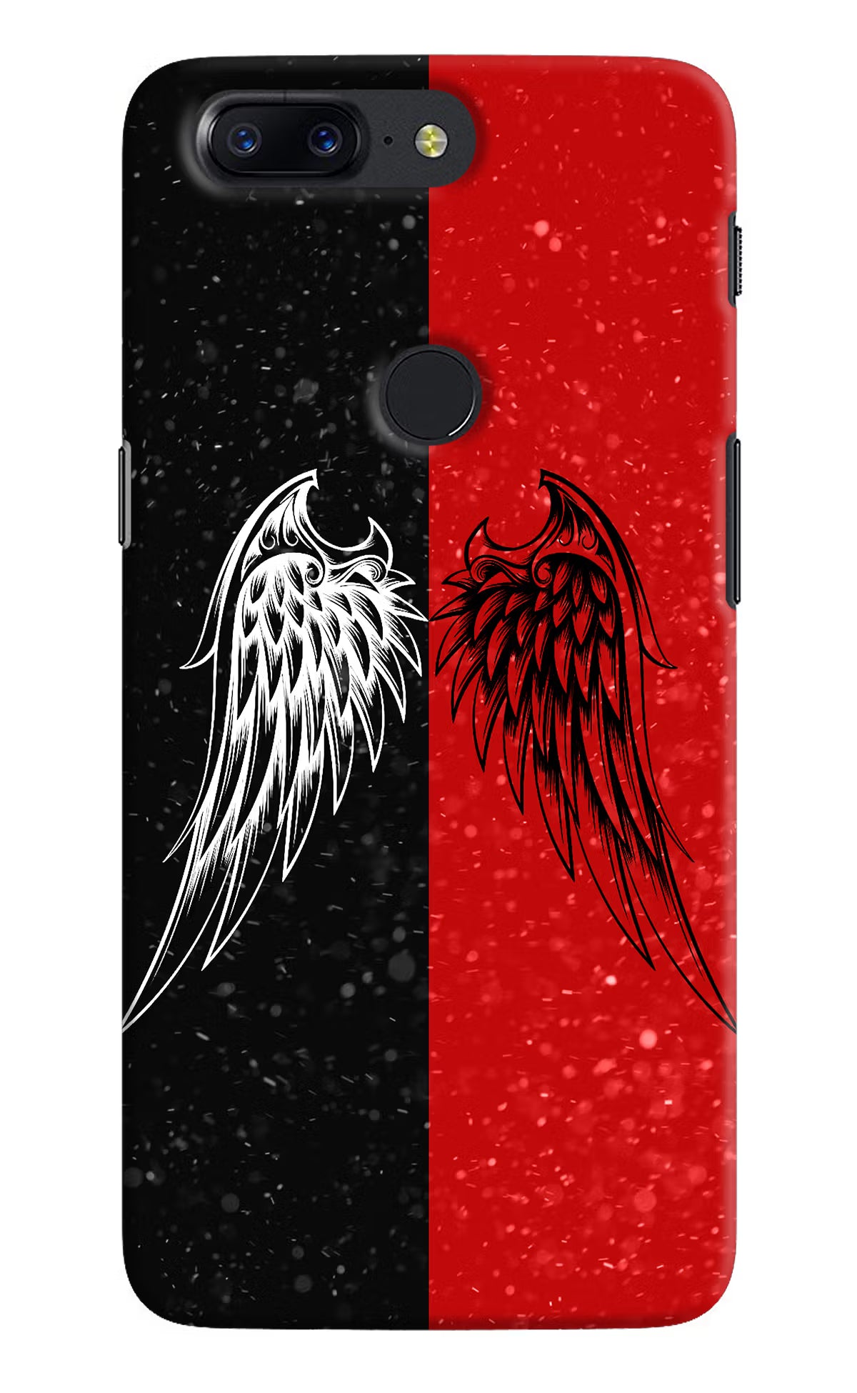 Wings Oneplus 5T Hard Case Back Cover by Casekaro