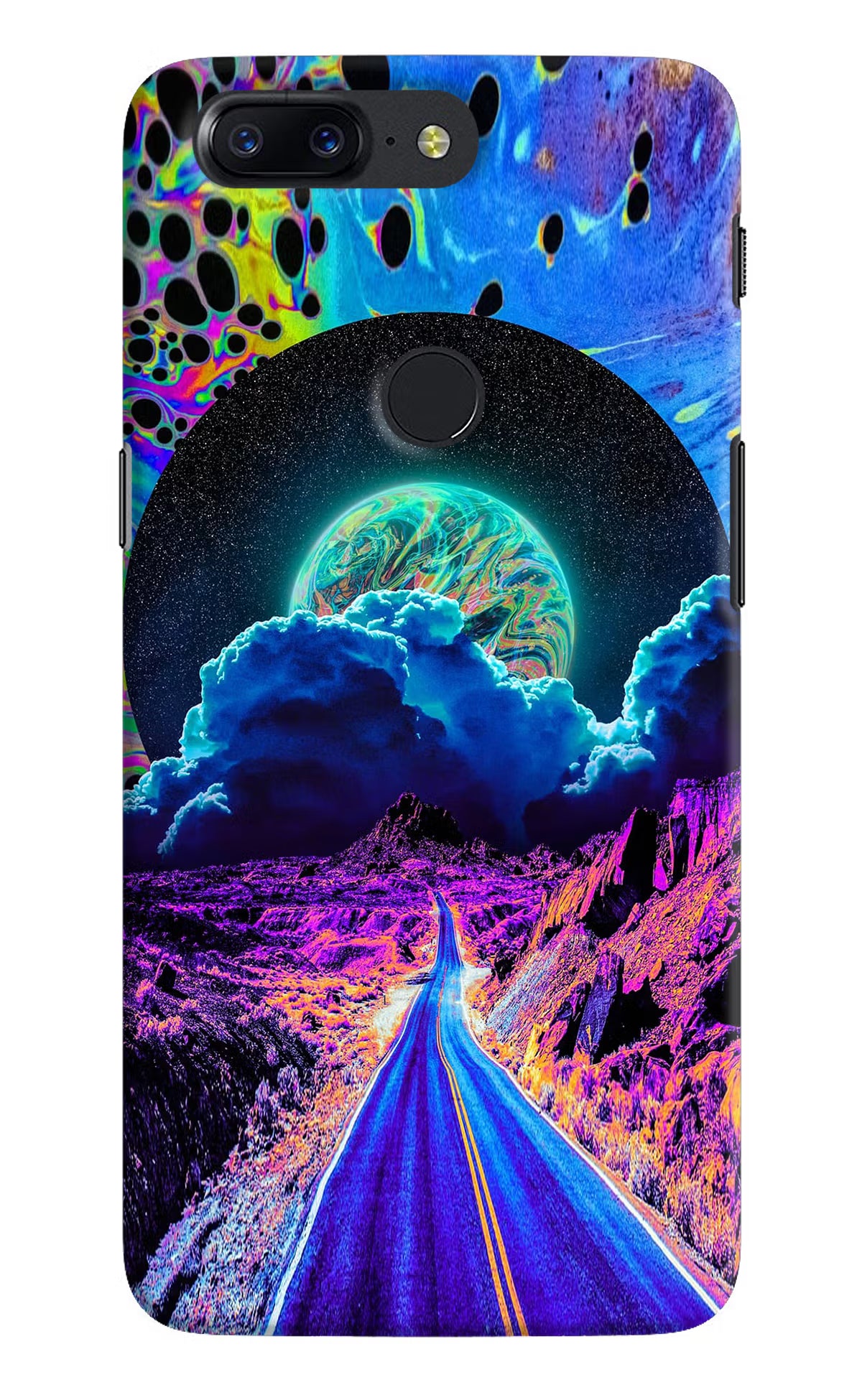 Psychedelic Painting Oneplus 5T Hard Case Back Cover by Casekaro