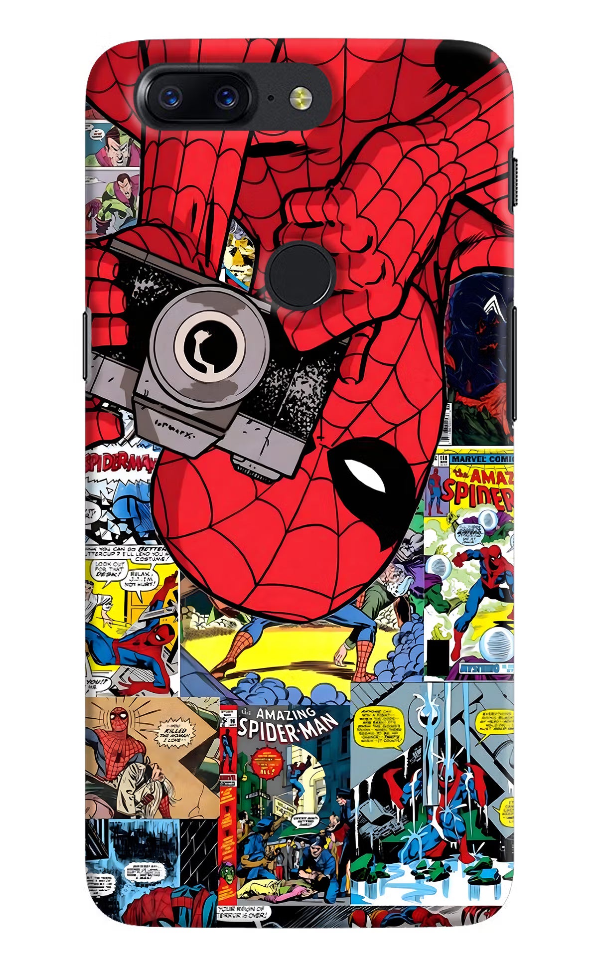 Spider Man Oneplus 5T Hard Case Back Cover by Casekaro