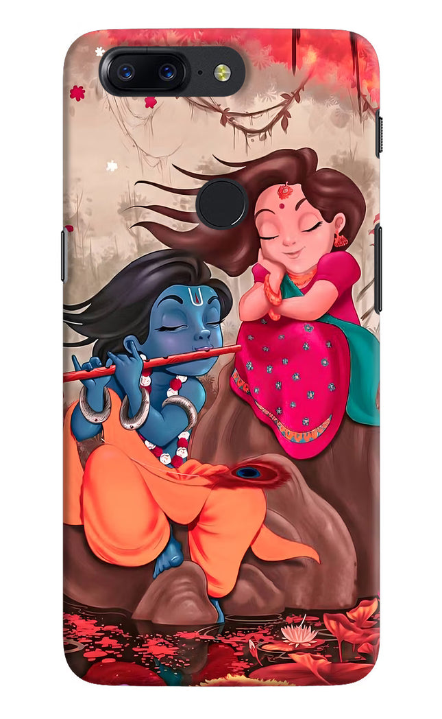 Radhe Krishna Oneplus 5T Hard Case Back Cover by Casekaro